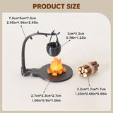 Maxbell 5Pcs 1/12 Dollhouse Hanging Stove for Miniature Scene Railway Station Layout Style A