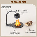 Maxbell 5Pcs 1/12 Dollhouse Hanging Stove for Miniature Scene Railway Station Layout Style B