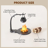 Maxbell 5Pcs 1/12 Dollhouse Hanging Stove for Miniature Scene Railway Station Layout Style C