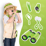 Maxbell Outdoor Exploration Set Cargo Vest and Hat and Accessories for Children Kids Green
