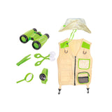 Maxbell Outdoor Exploration Set Cargo Vest and Hat and Accessories for Children Kids Green