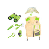 Maxbell Outdoor Exploration Set Cargo Vest and Hat and Accessories for Children Kids Green