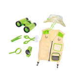 Maxbell Outdoor Exploration Set Cargo Vest and Hat and Accessories for Children Kids Green