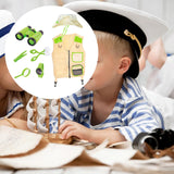 Maxbell Outdoor Exploration Set Cargo Vest and Hat and Accessories for Children Kids Green