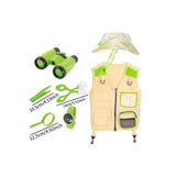 Maxbell Outdoor Exploration Set Cargo Vest and Hat and Accessories for Children Kids Green