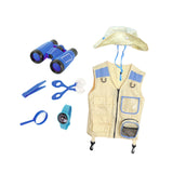 Maxbell Outdoor Exploration Set Cargo Vest and Hat and Accessories for Children Kids Blue