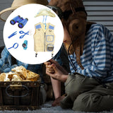 Maxbell Outdoor Exploration Set Cargo Vest and Hat and Accessories for Children Kids Blue