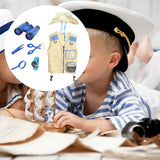 Maxbell Outdoor Exploration Set Cargo Vest and Hat and Accessories for Children Kids Blue