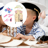 Maxbell Outdoor Exploration Set Cargo Vest and Hat and Accessories for Children Kids Pink