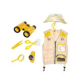 Maxbell Outdoor Exploration Set Cargo Vest and Hat and Accessories for Children Kids Yellow