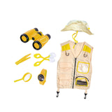 Maxbell Outdoor Exploration Set Cargo Vest and Hat and Accessories for Children Kids Yellow