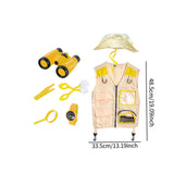 Maxbell Outdoor Exploration Set Cargo Vest and Hat and Accessories for Children Kids Yellow