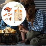 Maxbell Outdoor Exploration Set Cargo Vest and Hat and Accessories for Children Kids Orange