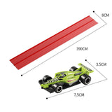 Maxbell 3.9M Flexible Ramp Track Set with 4 Alloy Cars Educational Physics Track Toy