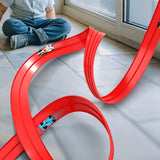 Maxbell 3.9M Flexible Ramp Track Set with 4 Alloy Cars Educational Physics Track Toy