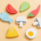 Maxbell Wooden Pizza Set Sharing Role Play Cutting Play Food Toy Window Display Gift