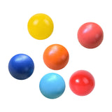 Maxbell 6 Pieces Wooden Rainbow Balls Colorful Counting Toys for Children Boys Girls