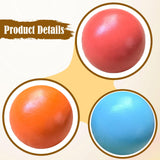 Maxbell 6 Pieces Wooden Rainbow Balls Colorful Counting Toys for Children Boys Girls