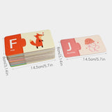 Maxbell Matching Game Handcraft Early Learning Toy for Preschool Birthday Boys Girls Alphabet