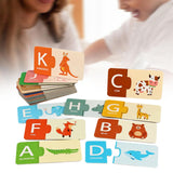 Maxbell Matching Game Handcraft Early Learning Toy for Preschool Birthday Boys Girls Alphabet