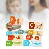 Maxbell Matching Game Handcraft Early Learning Toy for Preschool Birthday Boys Girls Alphabet