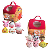 Maxbell Stuffed Farm Animals Gifts Cartoon Sensory Toys for Boys Girls Children Kids Style A