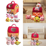 Maxbell Stuffed Farm Animals Gifts Cartoon Sensory Toys for Boys Girls Children Kids Style A