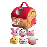 Maxbell Stuffed Farm Animals Gifts Cartoon Sensory Toys for Boys Girls Children Kids Style A