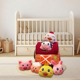 Maxbell Stuffed Farm Animals Gifts Cartoon Sensory Toys for Boys Girls Children Kids Style A