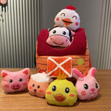 Maxbell Stuffed Farm Animals Gifts Cartoon Sensory Toys for Boys Girls Children Kids Style A