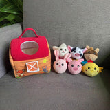 Maxbell Stuffed Farm Animals Gifts Cartoon Sensory Toys for Boys Girls Children Kids Style B