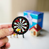 Maxbell Miniature Board Game Set Kids Adhesive Scene 1:12 Dollhouse Accessories