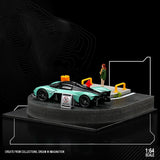 Maxbell 1/64 Model Car Display Case Decorative DIY Micro Photography Prop Dust Cover No Figurine