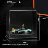 Maxbell 1/64 Model Car Display Case Decorative DIY Micro Photography Prop Dust Cover No Figurine