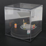 Maxbell 1/64 Model Car Display Case Decorative DIY Micro Photography Prop Dust Cover with Figurine