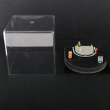 Maxbell 1/64 Model Car Display Case Decorative DIY Micro Photography Prop Dust Cover with Figurine