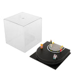Maxbell 1/64 Model Car Display Case Decorative DIY Micro Photography Prop Dust Cover with Figurine