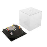 Maxbell 1/64 Model Car Display Case Decorative DIY Micro Photography Prop Dust Cover with Figurine