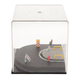 Maxbell 1/64 Model Car Display Case Decorative DIY Micro Photography Prop Dust Cover with Figurine