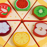 Maxbell Pretend Play Food Fake Cake Model Wood Birthday Gift for Children Boys Girls