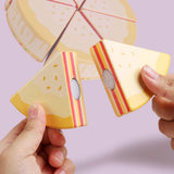 Maxbell Pretend Play Food Fake Cake Model Wood Birthday Gift for Children Boys Girls