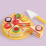 Maxbell Pretend Play Food Fake Cake Model Wood Birthday Gift for Children Boys Girls