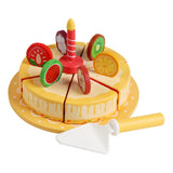 Maxbell Pretend Play Food Fake Cake Model Wood Birthday Gift for Children Boys Girls
