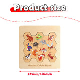 Maxbell Wooden Puzzle for Toddlers Early Education Enlightenment Learning Travel Toy Animal