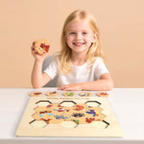 Maxbell Wooden Puzzle for Toddlers Early Education Enlightenment Learning Travel Toy Animal