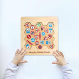 Maxbell Wooden Puzzle for Toddlers Game Early Education Gift for Boys Girls for Kids
