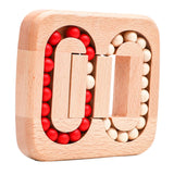 Maxbell Wood Bean Cubes Toy Educational Toys Brain Teaser for Car New Year Preschool