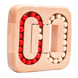 Maxbell Wood Bean Cubes Toy Educational Toys Brain Teaser for Car New Year Preschool