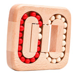 Maxbell Wood Bean Cubes Toy Educational Toys Brain Teaser for Car New Year Preschool