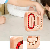 Maxbell Wood Bean Cubes Toy Educational Toys Brain Teaser for Car New Year Preschool